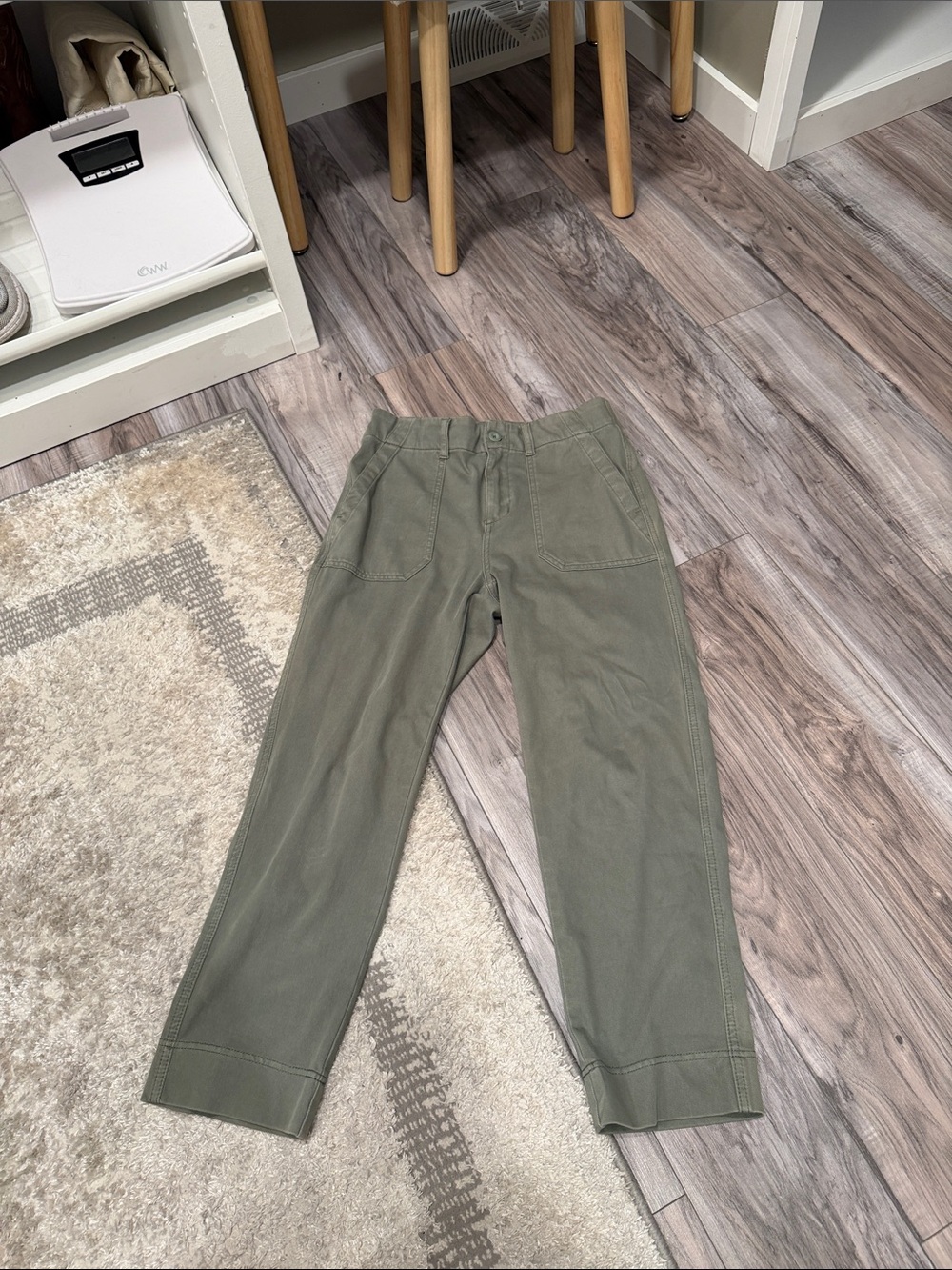 32 Degrees Olive Cropped Utility Ankle Pants
